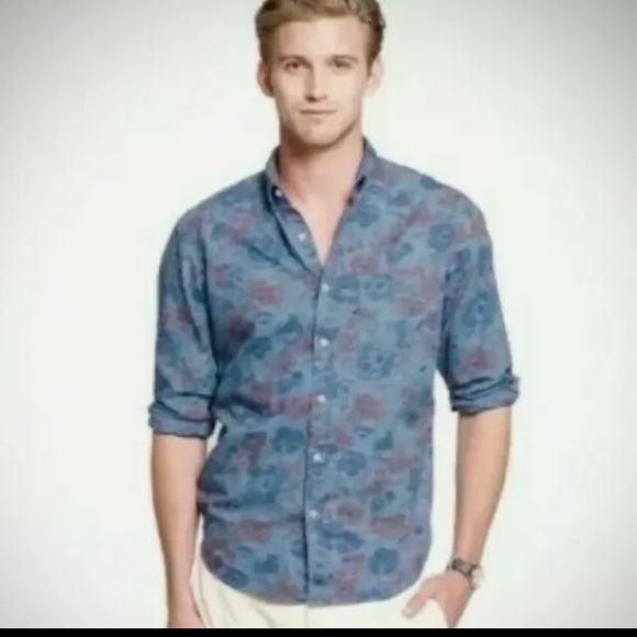 J. Crew brand men’s washed out floral button down shirt - Picture 3 of 9